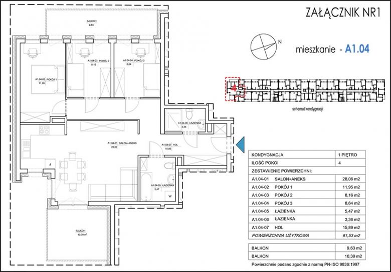 Mieszkanie A1.04